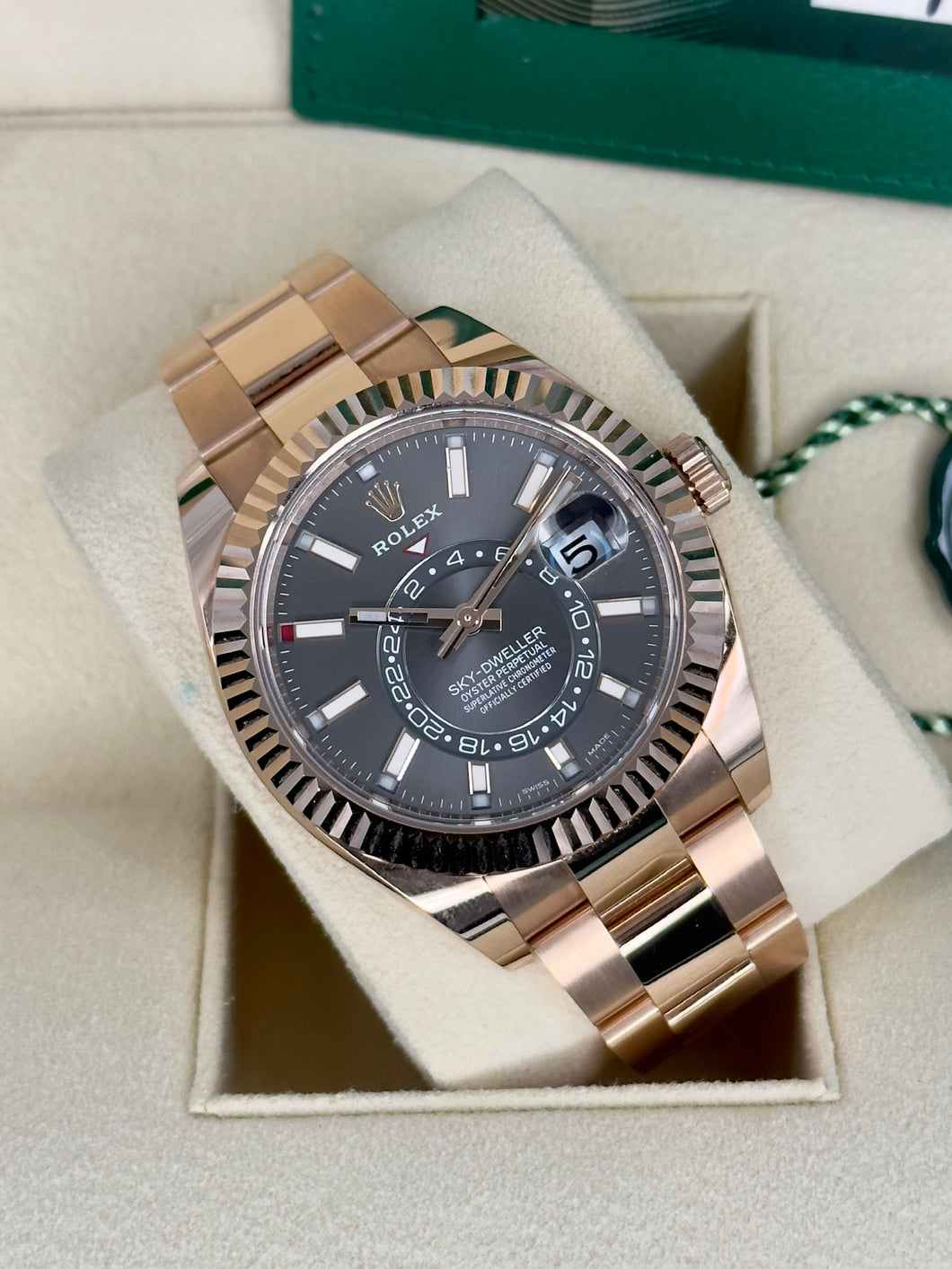 Rolex Sky-Dweller 326935 rosè gold year 2021 full set