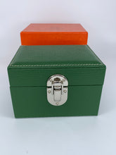 Carica l&#39;immagine nel visualizzatore di Gallery, Box luxury porta orologi Biondo 2 posti verde
