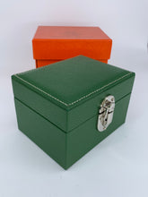 Carica l&#39;immagine nel visualizzatore di Gallery, Box luxury porta orologi Biondo 2 posti verde
