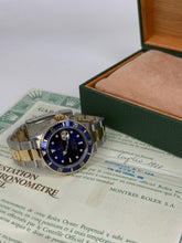 Carica l&#39;immagine nel visualizzatore di Gallery, Rolex Submariner Date purple dial 16803 year 1988 full set
