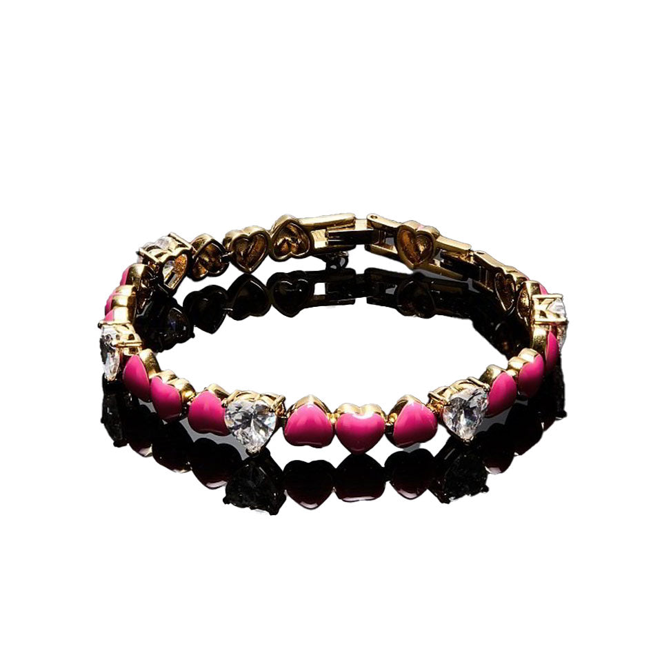 Bracciale donna CHIARA FERRAGNI cuori rosa